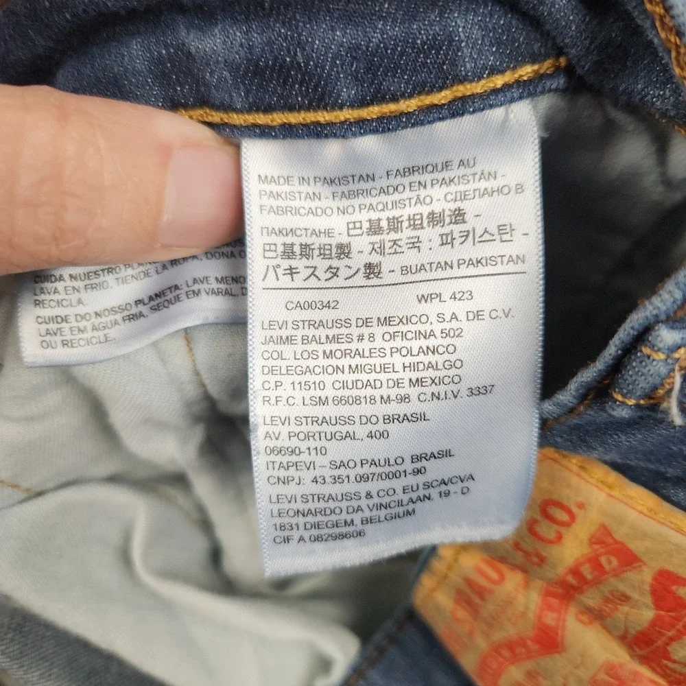 Levi's 541 Athletic Taper Jeans‎ Mens 36x34 Blue Mid Rise Stretch Denim Pants